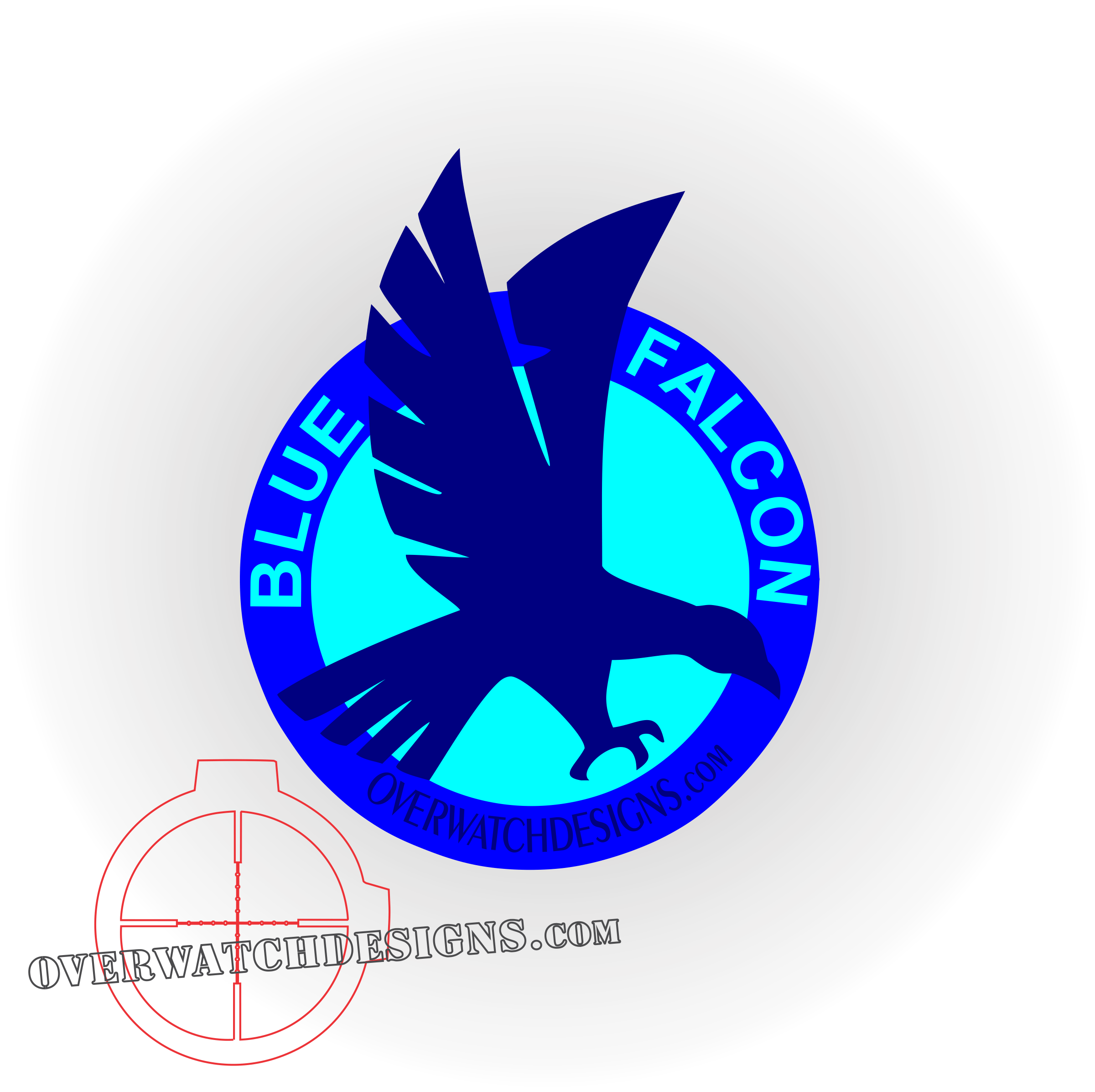 Falcon Logo - Blue Falcon Logo - Overwatch Designs