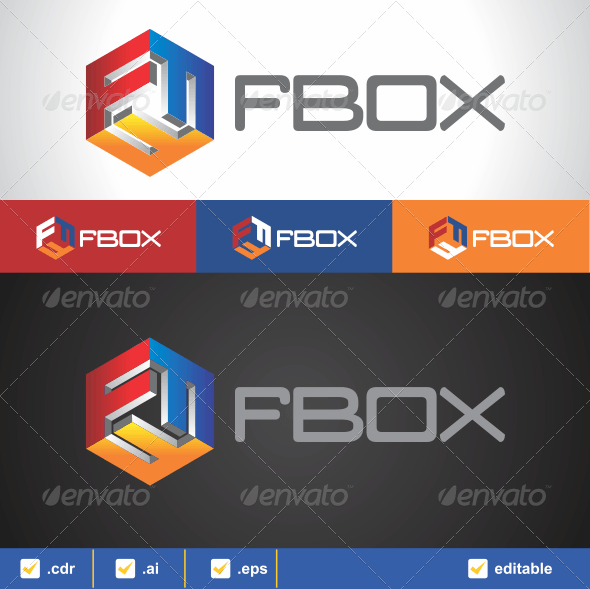 F Box Logo - FBox Letter 'F' Logo | Logos, Fonts and Letter logo