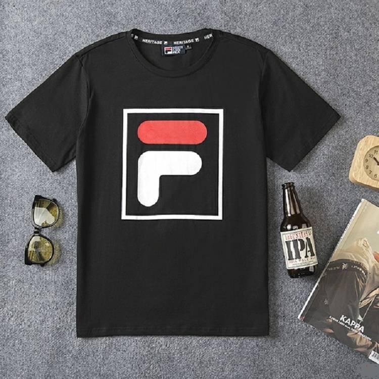 F Box Logo - Buy FILA F Box Logo Black T Shirt And Breathable Shorts Online