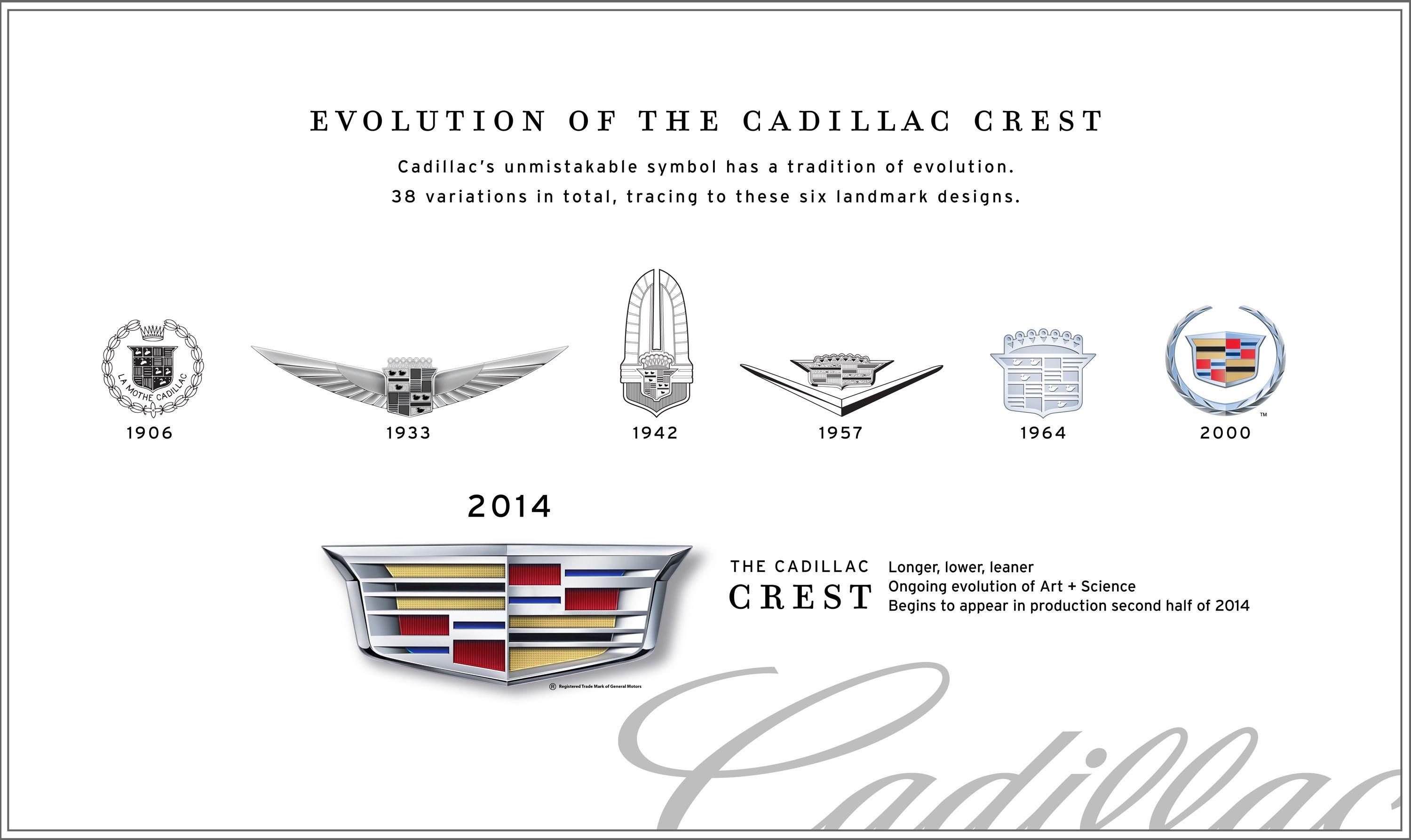 2014 New Cadillac Logo - Cadillac Crest Evolves to Reflect Brand Growth