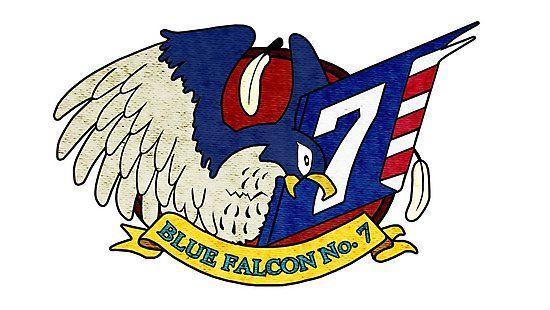 Blue Falcon Logo - Captain Falcon Blue Falcon Logo Photographic Prints