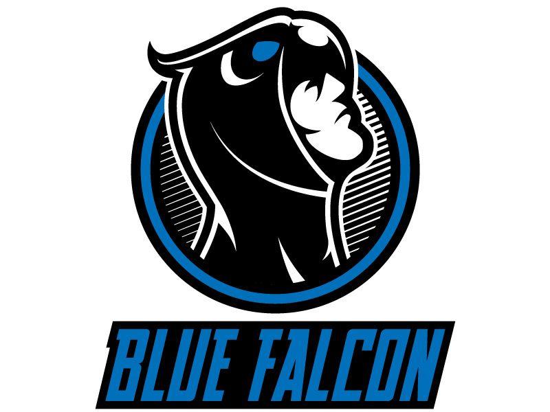 blue falcon logo company