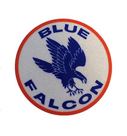Blue Falcon Logo - The Blue Falcon Decal 3 Round Vinyl 3m Us Made Sticker