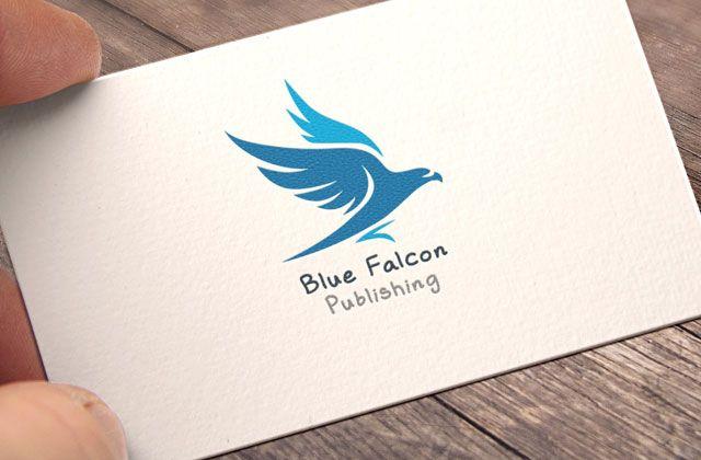 Blue Falcon Logo - Blue Falcon Publishing - Logo Design - Claire Adele