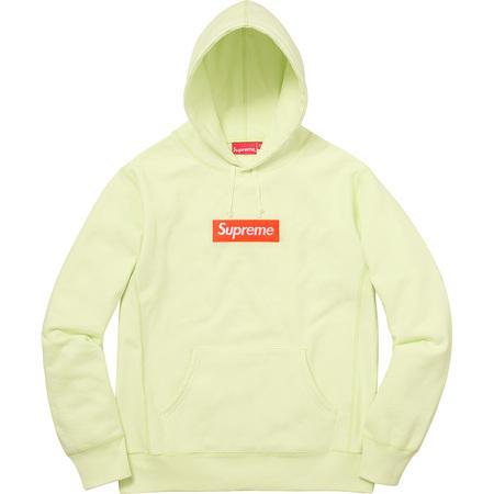 F Box Logo - SUPREME - BOX LOGO HOODED SWEATSHIRT F/W '17 (PALE LIME) | The ...