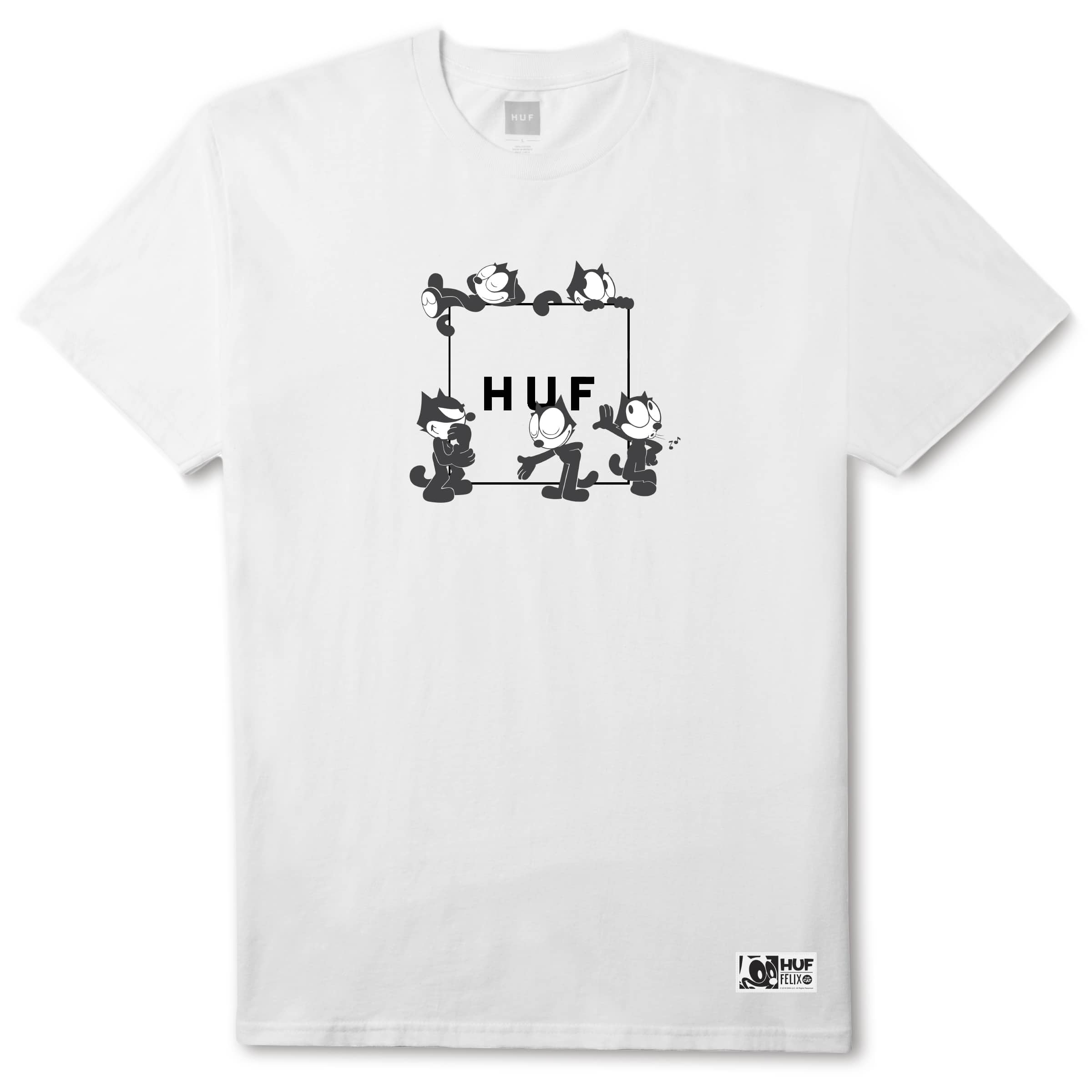 F Box Logo - HUF x Felix The Cat Box Logo Tee