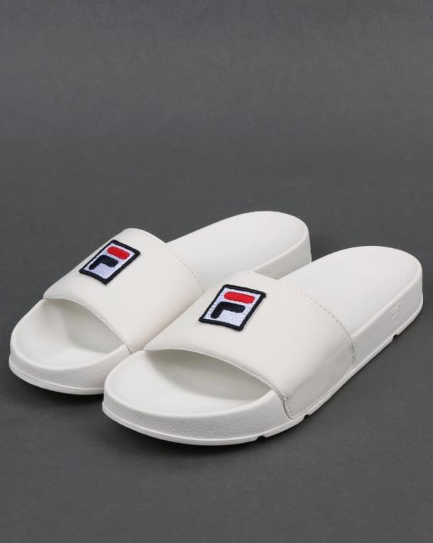 F Box Logo - Fila Vintage Drifter F Box Sliders Gardenia,sliders,sandals,flip flops