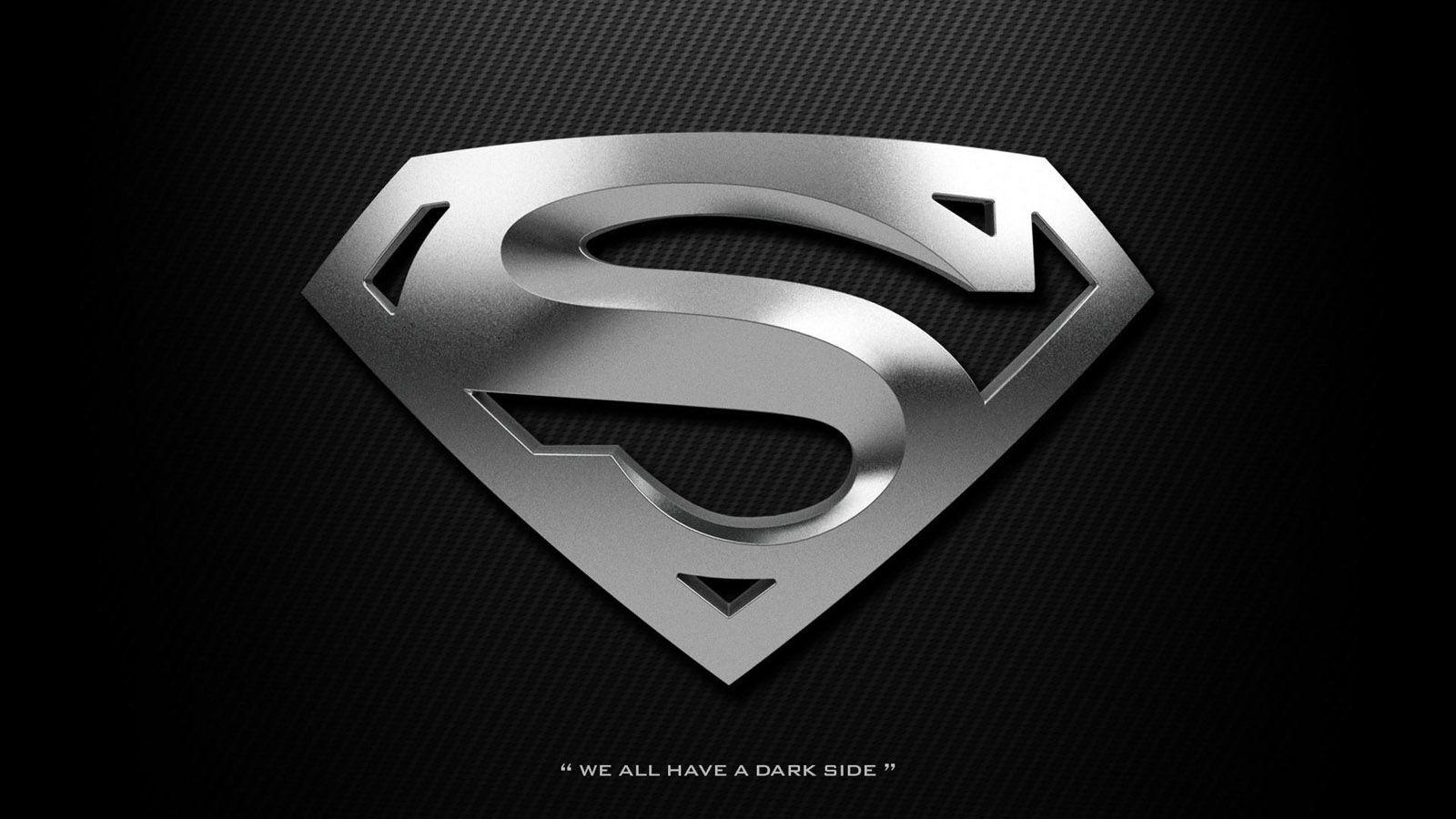 Black Silver Superman Logo - Superman Silver Wallpaper | Movie Wallpapers | Superman, Superman ...