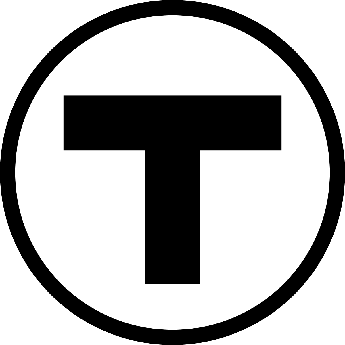 Boston T Logo - Massachusetts Bay Transportation Authority