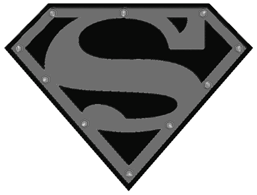 Black Silver Superman Logo - Silver superman logo png 5 » PNG Image