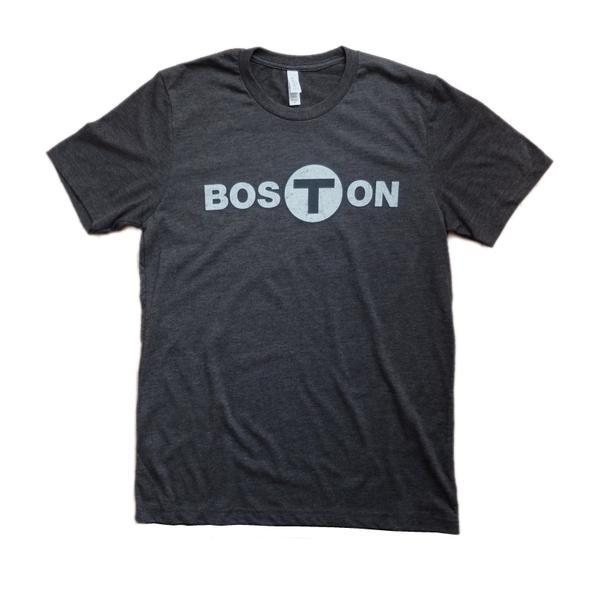Boston T Logo - Women's Boston T-Logo Tank Top - Dark Grey Heather – MBTAgifts by ...