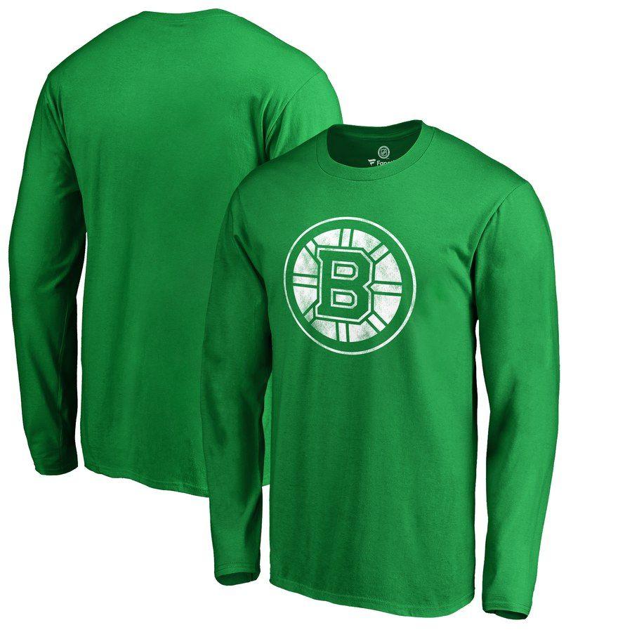 Boston T Logo - Men's Boston Bruins Fanatics Branded Kelly Green St. Patrick's Day ...