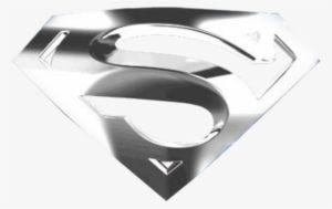 Black and Silver Superman Logo - Black And White Superman Logo Png Transparent Image Logo