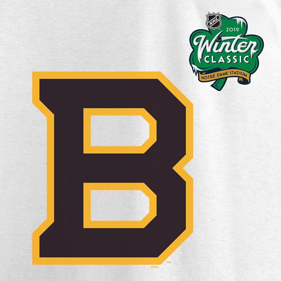 Boston T Logo - Men's Boston Bruins Fanatics Branded White 2019 NHL Winter Classic ...