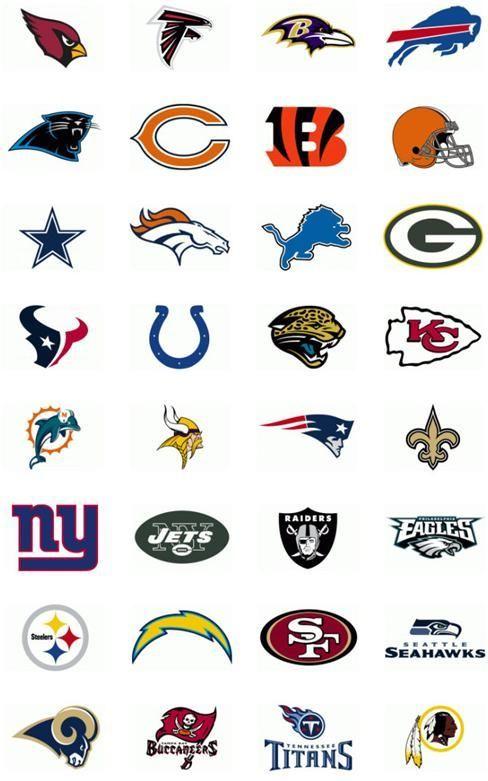 Printable NFL Team Logo - NFL Playoffs Interactive Bracket Project | preschool craft | NFL ...