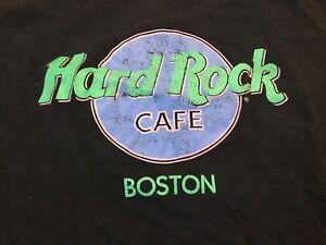 Boston T Logo - Vintage 90s Hard Rock Cafe Boston T-Shirt Size Large USA Made ...