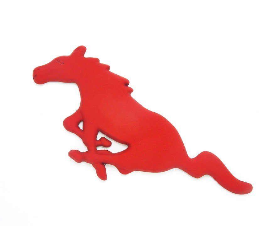 Running Mustang Logo - Detail Feedback Questions about Running Horse Sticker Chrome Metal ...