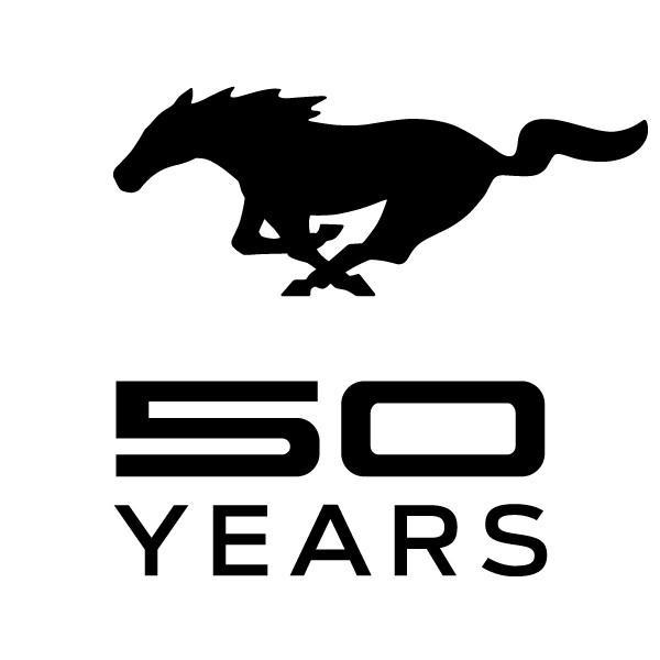Running Mustang Logo - For unveils 50th anniversary logo for its long running Mustang