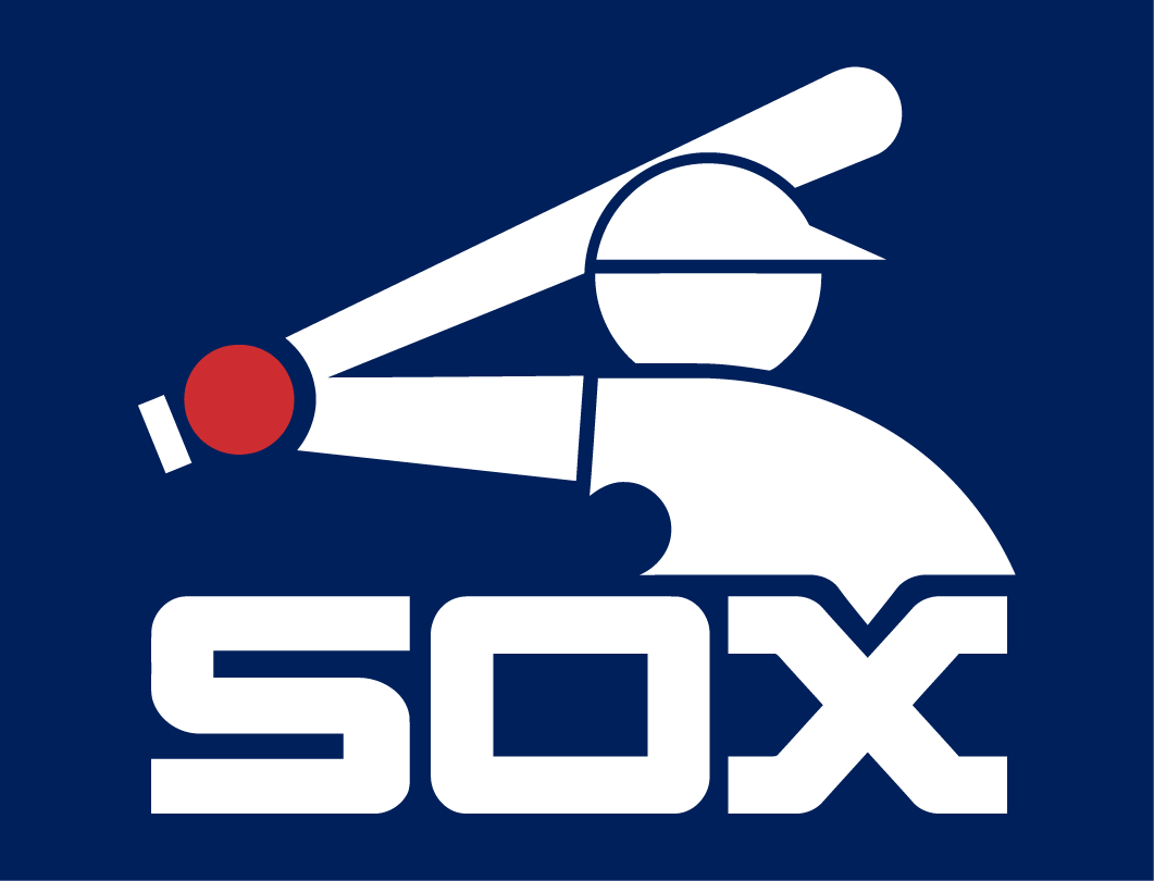 White and Blue Sports Logo - Chicago White Sox Alternate Logo League (AL)