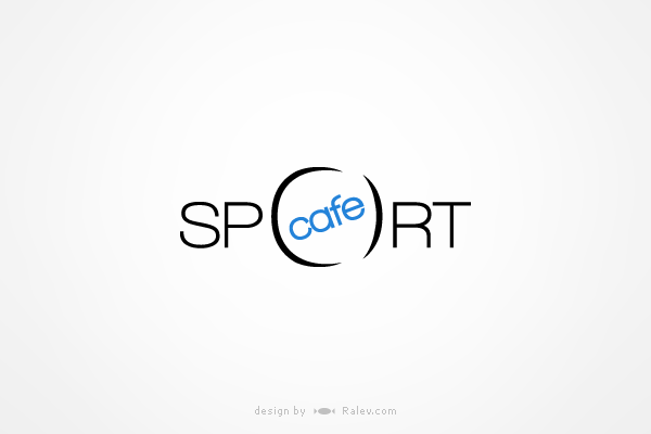 White and Blue Sports Logo - Sport Cafe – logo design | RALEV - Premium Logo & Brand Design ...