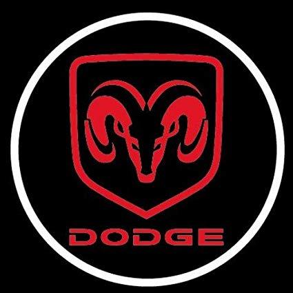 Red Dodge Logo - Amazon.com: Dodge ram red Ghost Door Logo Projector Shadow Puddle ...