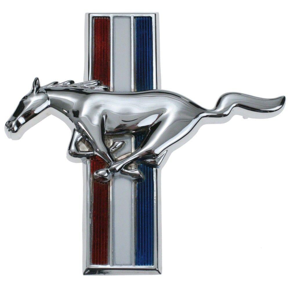Running Mustang Logo - Scott Drake C5ZZ-16229-B Mustang Fender Emblem Horse 1965-1968