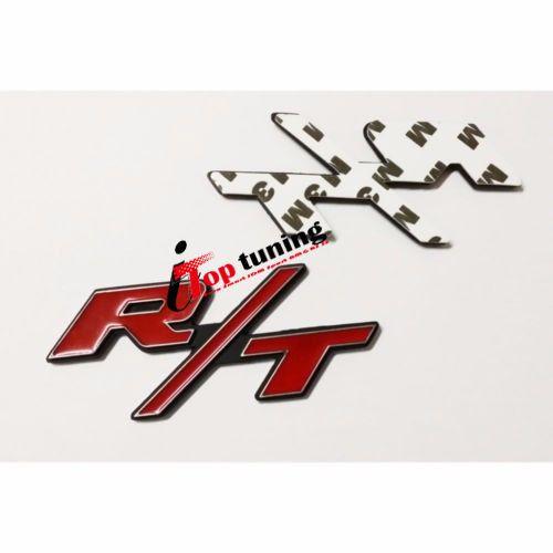 Red Dodge Logo - 3D R T Red Trunk Metal Emblem Badge Decal Logo For Dodge RAM
