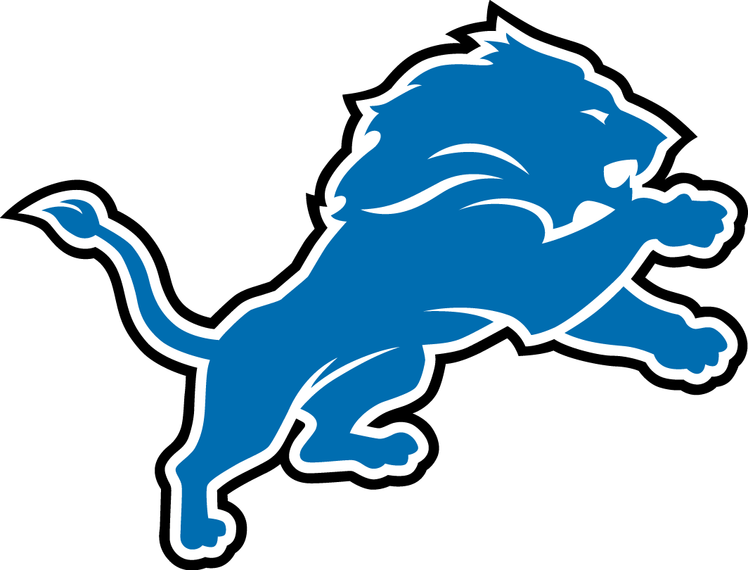 Blue and White Sports Logo - Detroit Lions Primary Logo - National Football League (NFL) - Chris ...