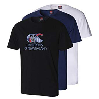White and Blue Sports Logo - Canterbury Uglies Mens Plain Ugly Logo T Shirt White Blue Small