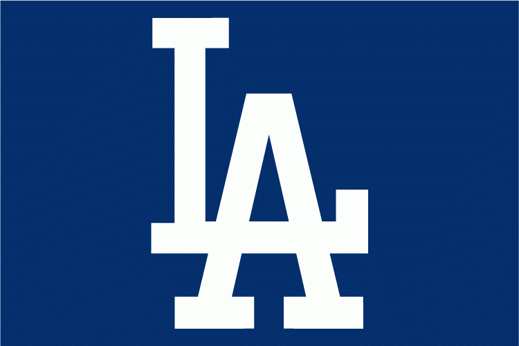 White and Blue Sports Logo - Draw a sports logo from memory: Los Angeles Dodgers