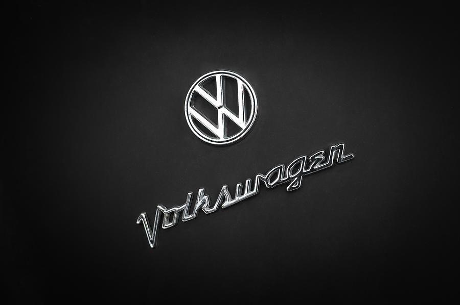 Vintage Volkswagen Logo - Volkswagen Vintage Logo On Retro Auto Photograph by Perfect ...