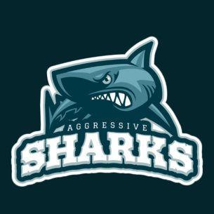 Animal Sports Logo - Placeit - Sports Logo Maker with Bull Shark Art