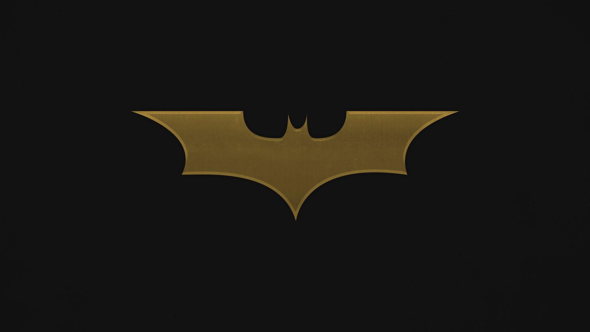 Gold and Black Batman Logo - Dark Knight Wallpaper (1920x1080) : batman