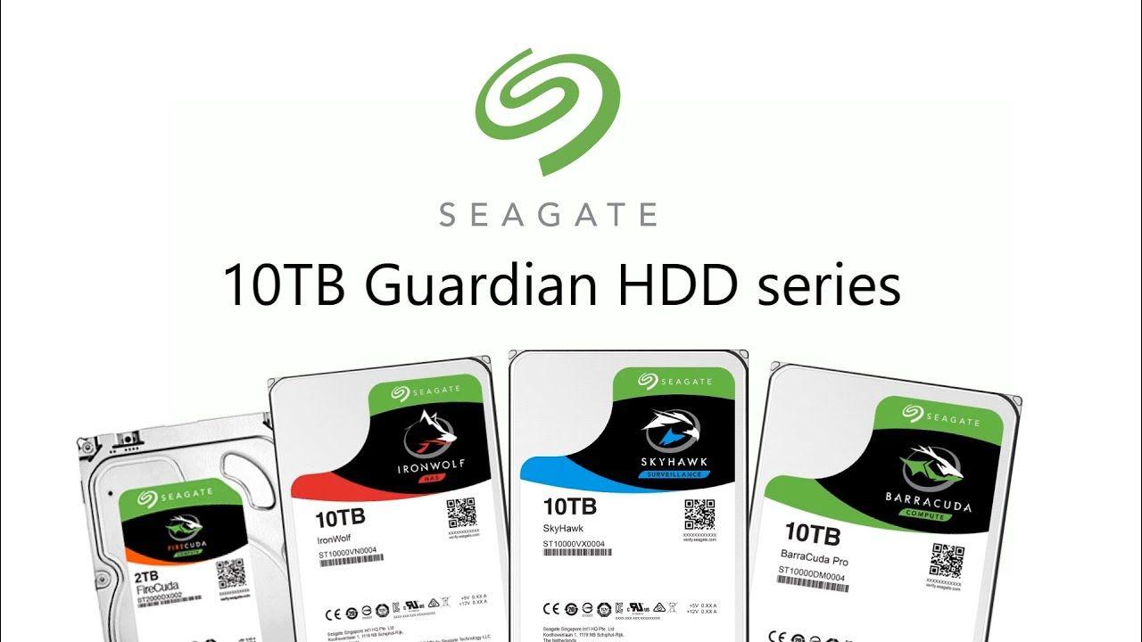 HDD Seagate Logo - The Seagate 10TB Guardian Series HDDs Explained - Ironwolf, Skyhawk,  FireCuda and BarraCuda Drives