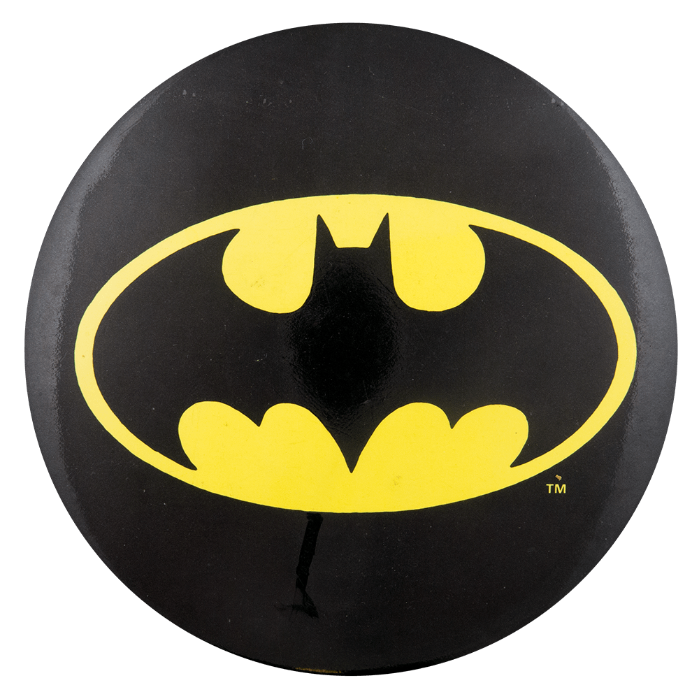 Gold and Black Batman Logo - Batman Black and Gold | Busy Beaver Button Museum