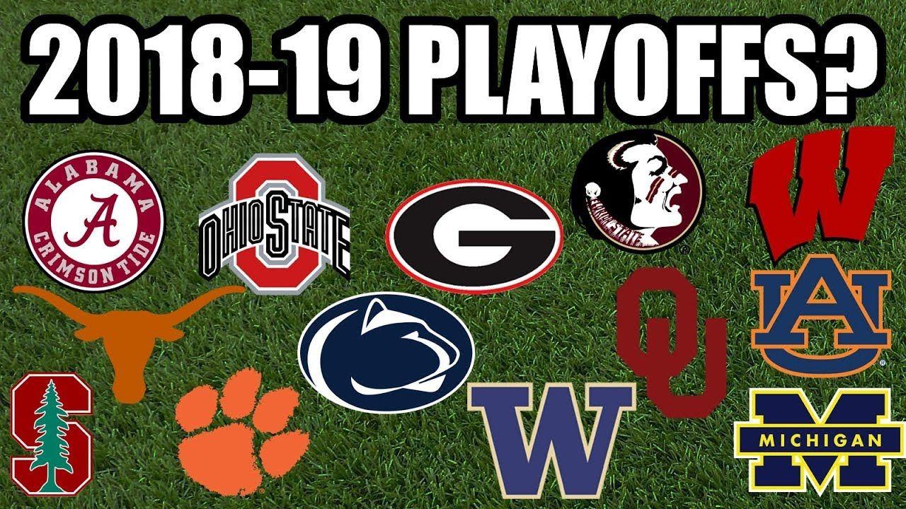 College Football Sport Team Logo - Way Too Early 2018 College Football Playoff Predictions - YouTube