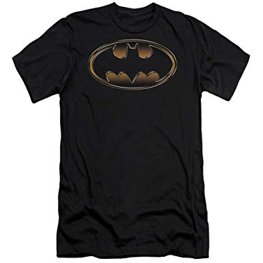 Gold and Black Batman Logo - Amazon.com: TeeShirtPalace Batman Black and Gold Embossed Logo ...