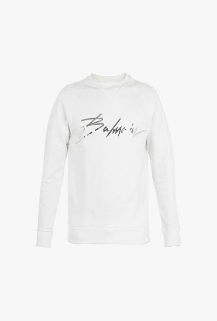 Balmain Transparent Logo - Balmain designer Sweatshirts for men