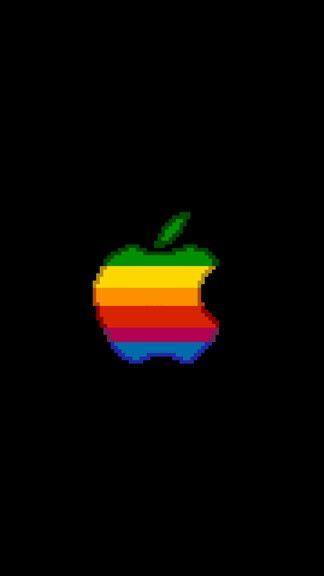 Google Plus in 8 Bit Logo - 8bit Apple Logo iPhone 6 / 6 Plus wallpaper | Apple Love ...