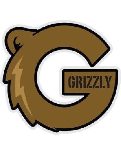Grizzly Grip Logo - Grizzly Griptape Grizzly G-Logo Decal Brown 1Pc Decals