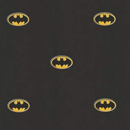 Gold and Black Batman Logo - Black Batman Logo DC Comics Accent Decor Wallpaper Roll Black Batman ...