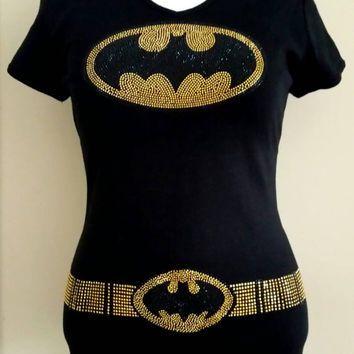 Gold and Black Batman Logo - Mask and bat Bracelets / batman Bracelets from curiousfriend on