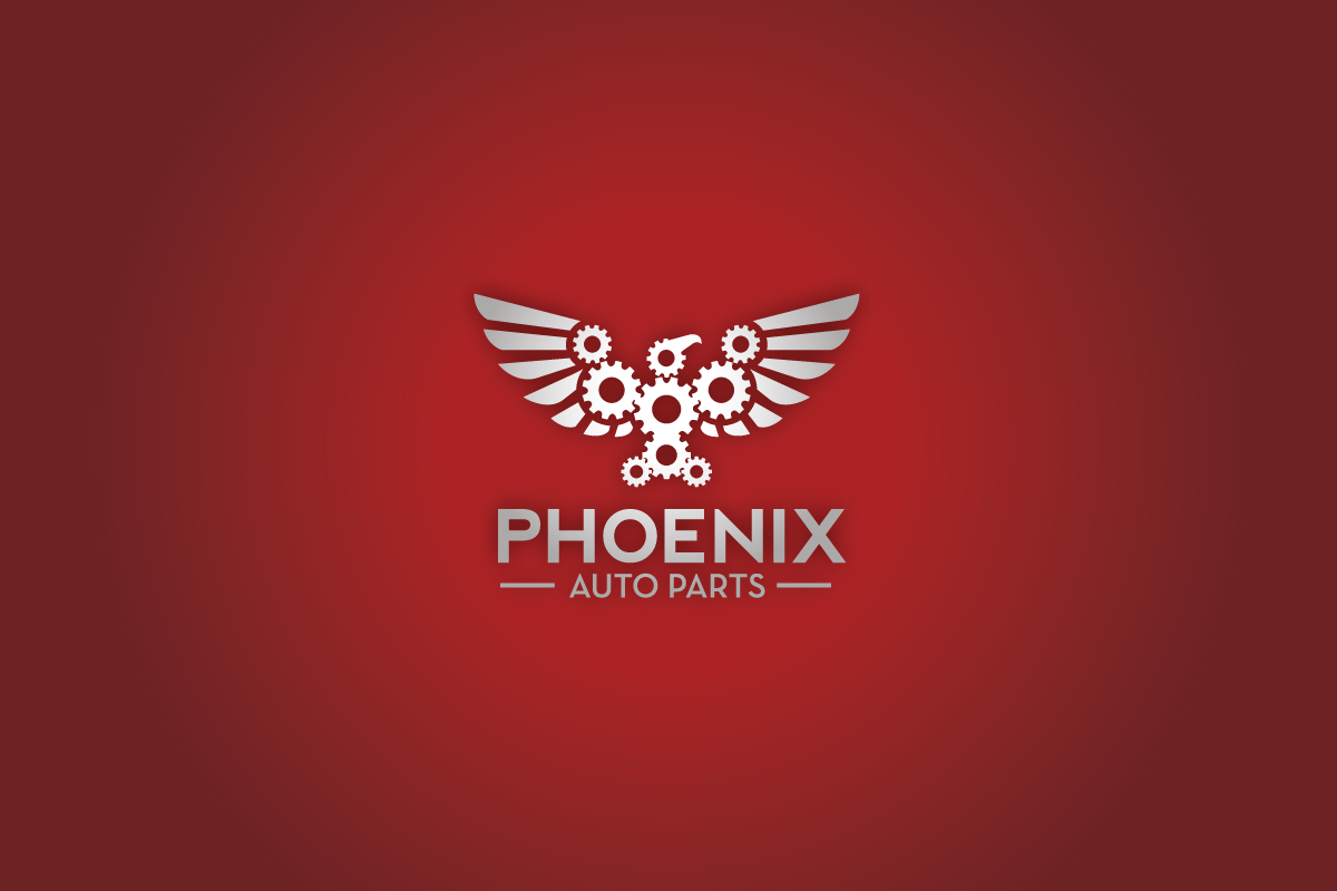Automotive Parts Logo - Phoenix Auto Parts – Gear Bird Logo | Logo Cowboy