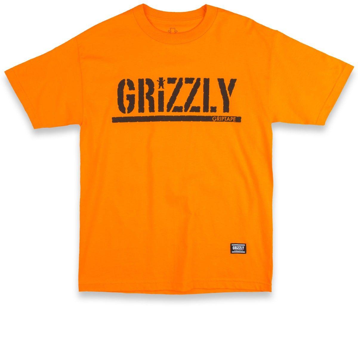 Grizzly Grip Logo - Grizzly Grip OG Stamp Logo T-Shirt - Orange