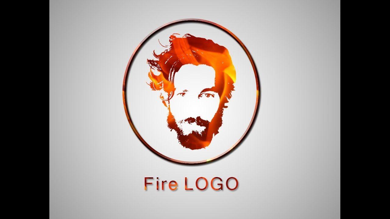 Face in Circle Logo - Photoshop Tutorial. Face Logo Design From Fire. Photohop Logo
