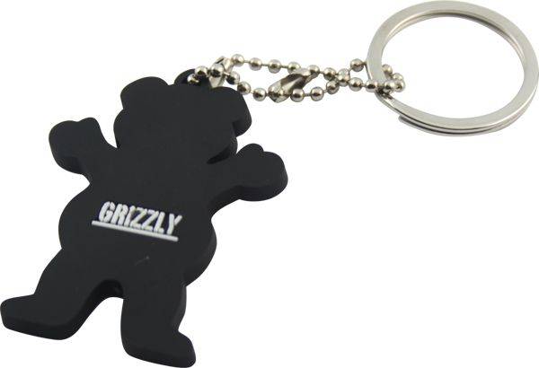 Grizzly Grip Logo - Grizzly Griptape Grizzly Grip Bear Logo Keychain Keychains