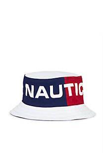 Nautica Logo - Nautica Nautica Logo Graphic to Solid Reversible Bucket Hat | belk