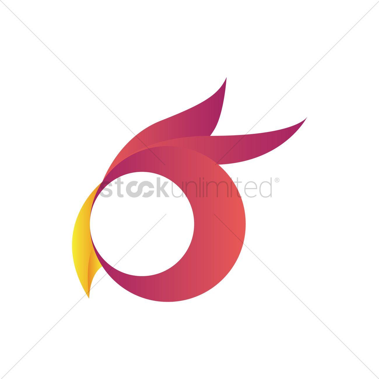 Face in Circle Logo - Bird face logo element Vector Image