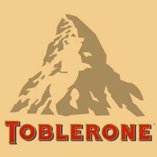 Toblerone Candy Logo - A bear hides in the Toblerone chocolate bar logo