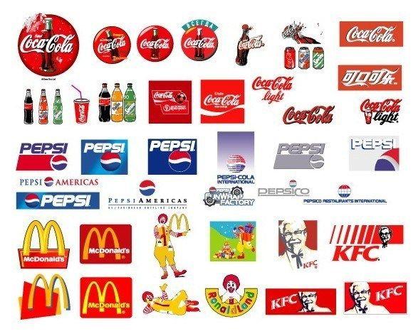 Popular Food Logo - Free Set Of World Popular Food and Drink Brand Logos Vector